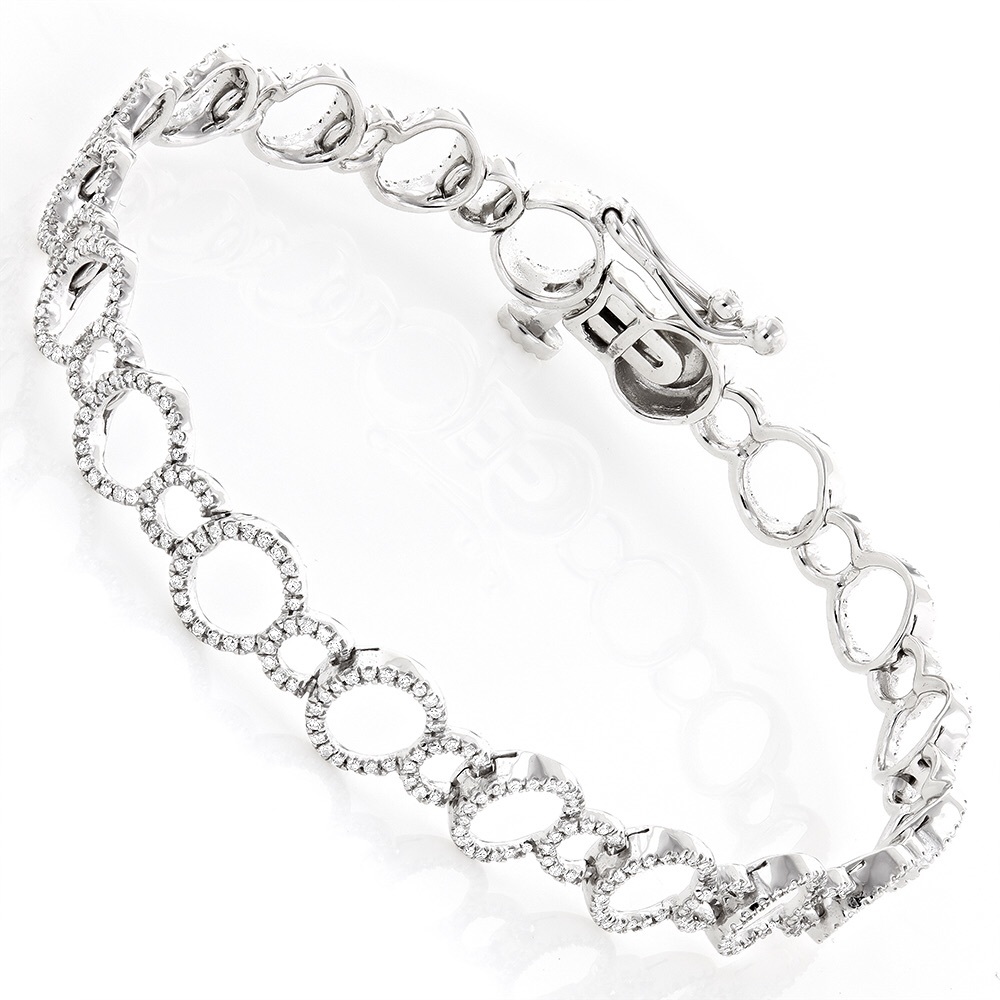 Real silver circle Bracelet